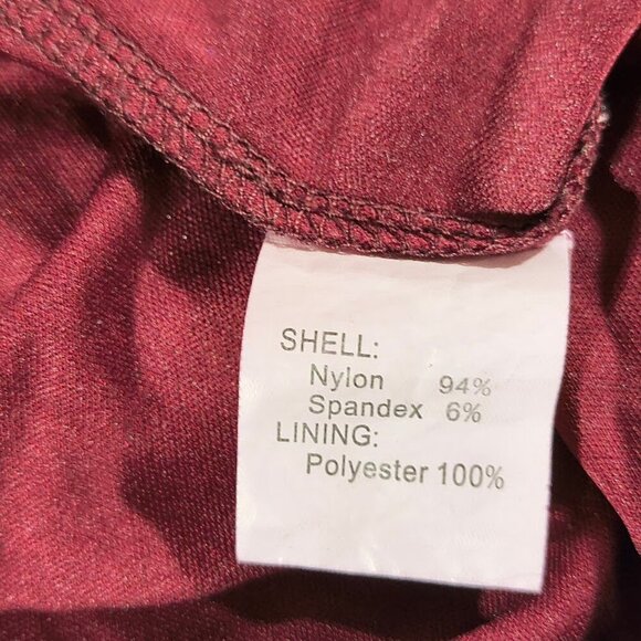 Bery Love Burgundy Lace Knee Length Women's Dress Size XL - Picture 8 of 12